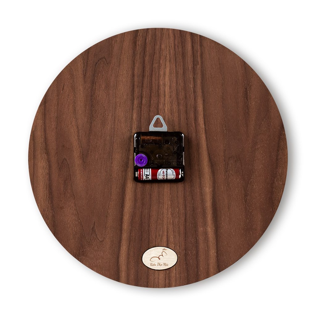 ĐỒNG HỒ BASIC 4 SỐ CÓ VIỀN | WALNUT - Ảnh 4