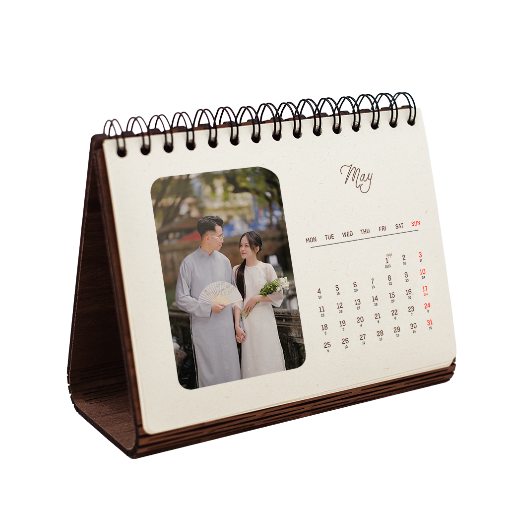 LỊCH GỖ FORM NGANG B6 2026 - Ảnh 3
