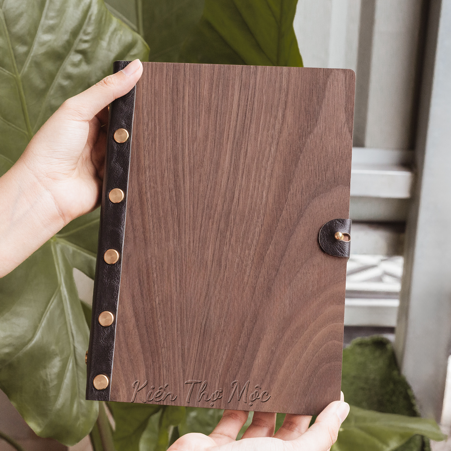 SỔ TAY GỖ WALNUT KẾT HỢP VỚI DA | HA NOI - Ảnh 2