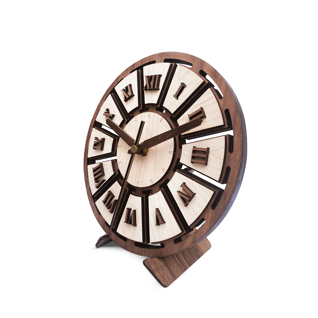 ĐỒNG HỒ ĐỂ BÀN THUẦN GỖ 12 SỐ LA MÃ CÁCH ĐIỆU | MAPLE - Ảnh 3