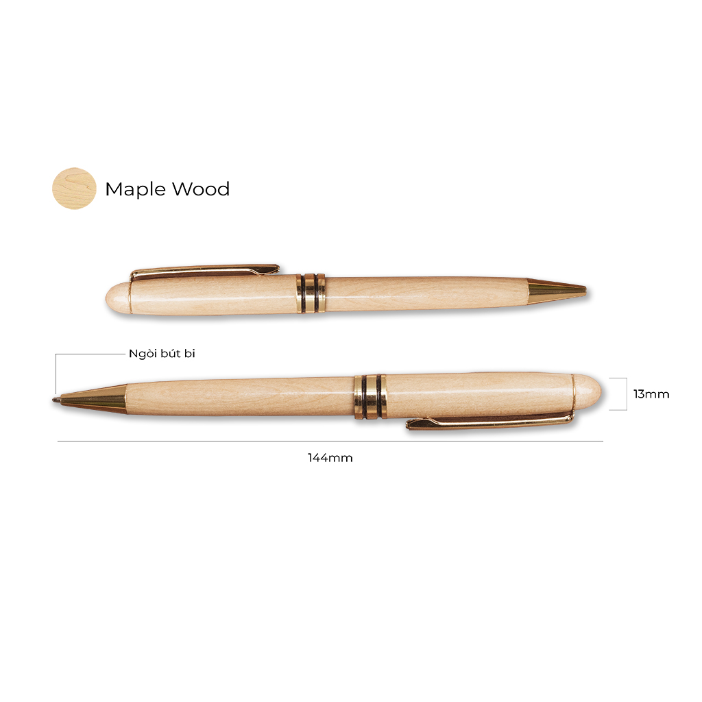 SET BÚT VÀ HỘP GỖ MAPLE | BASIC - Ảnh 6