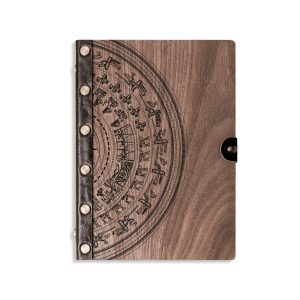 SỔ TAY GỖ WALNUT KẾT HỢP VỚI DA | TRỐNG ĐỒNG